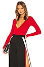 view 1 of 4 Gia Wrap Top in Red