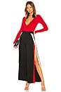 view 4 of 4 Gia Wrap Top in Red