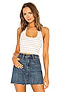 view 1 of 4 Nikki Ribbed Halter Crop Top in Nude Stripe