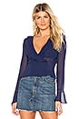 view 1 of 4 Hartley Ruffle Top in Navy