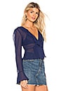 view 2 of 4 Hartley Ruffle Top in Navy