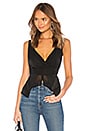 view 1 of 4 Mikaela Peplum Top in Black