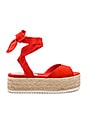 view 1 of 5 SANDALES COMPENSÉES COLLEEN in Red