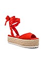 view 2 of 5 SANDALES COMPENSÉES COLLEEN in Red