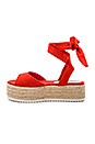 view 5 of 5 SANDALES COMPENSÉES COLLEEN in Red