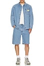 view 7 of 7 x Rip Curl Larry Tape Baggy Short in Light Vintage Indigo