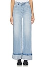 view 1 of 6 94 Wide Turn Up Jeans in Jordan Worn