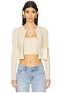 view 1 of 5 Nicky Zip Cardigan in Bone