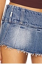 view 6 of 6 00 Pleated Mini Skirt in Mid Vintage Blue