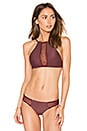 view 1 of 4 TOP BIKINI MALIBU in Merlot