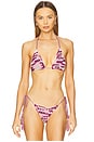 view 1 of 4 Lisboa Crochet Bikini Top in Thistle