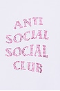 view 5 of 5 Rhinestone Mind Games Hoodie in White & Pink