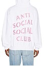 view 3 of 6 SWEAT À CAPUCHE RHINESTONE in White & Pink