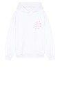 view 5 of 6 SWEAT À CAPUCHE RHINESTONE in White & Pink