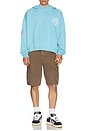view 4 of 4 Cozy Oversized Hoodie in Baby Blue