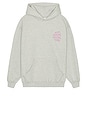 view 1 of 5 Applique Mind Games Hoodie in Gray