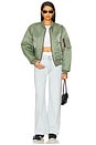 view 4 of 4 Welcome To The Club MA-1 Jacket in Olive