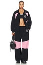 view 4 of 4 BLOUSON DE SURVÊTEMENT TRACK in Black & Pink