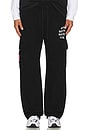 view 4 of 7 Mind Games Cargo Sweatpant in Black