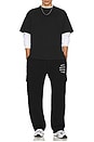 view 7 of 7 Mind Games Cargo Sweatpant in Black