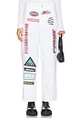 view 1 of 7 Patched Up Racing Pants in White