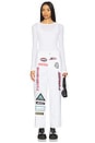 view 7 of 7 Patched Up Racing Pants in White