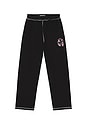 view 1 of 5 PANTALON SWEAT CONTRAST in Black
