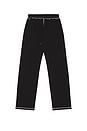 view 2 of 5 PANTALON SWEAT CONTRAST in Black