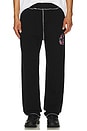 view 3 of 5 PANTALON SWEAT CONTRAST in Black