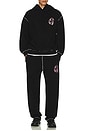 view 5 of 5 PANTALON SWEAT CONTRAST in Black