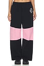 view 1 of 5 PANTALON DE SURVÊTEMENT TRACK in Black & Pink