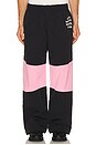 view 1 of 5 PANTALON DE SURVÊTEMENT TRACK in Black & Pink