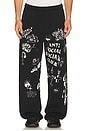 view 1 of 5 PANTALÓN ILLUSTRATED in Black