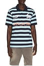 view 1 of 5 Devilish Polo in Blue Stripe