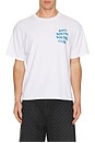 view 3 of 4 Mind Games Glitter Tee in White