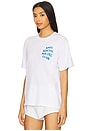 view 3 of 4 Mind Games Glitter Tee in White