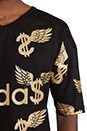 view 5 of 5 Wing Dollar Tee in Black & Metallic Gold