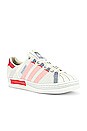 view 1 of 6 Superstar Sneaker in Off White & Bright Red & Grey Three F17