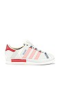 view 2 of 6 Superstar Sneaker in Off White & Bright Red & Grey Three F17