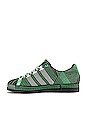 view 5 of 6 Superstar Sneaker in Black & Green