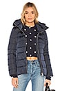 view 1 of 5 Down Fur Trim Jacket in Navy