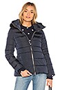 view 2 of 5 Down Fur Trim Jacket in Navy