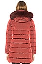 view 4 of 5 Down Fur Trim Coat in Cranberry