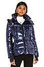 view 2 of 6 Down Jacket With Detachable Hood in Blue Metal
