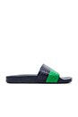 view 1 of 5 Two Tone Adilette in Col Navy Green