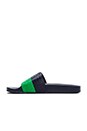 view 5 of 5 Two Tone Adilette in Col Navy Green