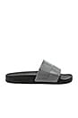 view 2 of 5 Adilette Checkerboard Slide in Core Black & Granite