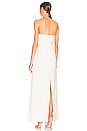 view 3 of 3 Solid Strapless Matelasse Maxi Dress in Off White