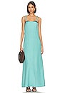 view 1 of 3 Vintage Orchid Maxi Dress in Turquoise