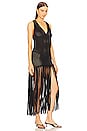 view 2 of 3 Fringe Maxi Dress in Black
